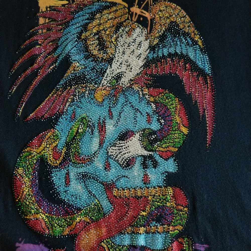 Ed Hardy Christian Audigier. Rare Vintage collectible t-shirt . With cry…